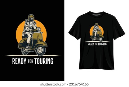 Best rider  vintage retro t shirt design 