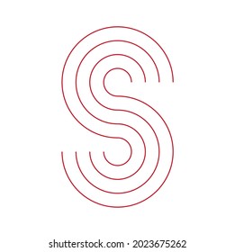 Best S letter vector template