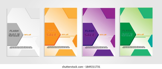 Best Sale Abstract Background 50% Off With 4 Simple and Colorful Designs
