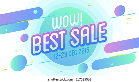 Best sale banner. Vector illustration