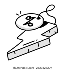 Best sale icon in drawing style 

