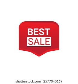 BEST SALE Label, Sticker, Banner, tag, for advertising, promotion, retail, website, graphic design project, app design or online store. Vector design element.