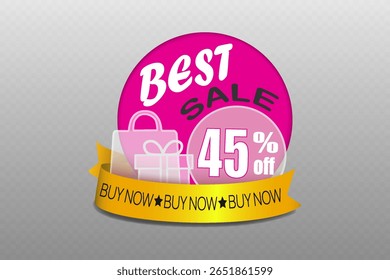 Best Sale Megaphone Icon Pink Ribbon Buy Now Label
