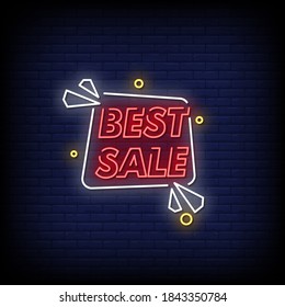 Best Sale Neon Signs Style Text Vector
