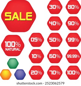 Best for sale sticker, price tag, quality mark, Red postage stamps, A collection of different colored star stickers, Realistic red price tags collection, Special offer or shopping discount label.