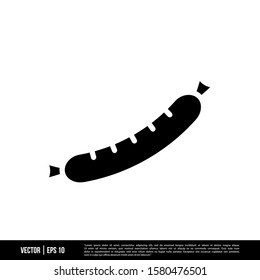 The best Sausage icon vector, illustration logo template in trendy style. Suitable for many purposes.
