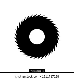 The best Saw Blade icon vector, illustration logo template in trendy style. Suitable for many purposes.
