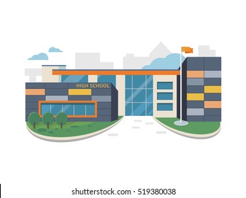 26,878 Modern School Building Vector Images, Stock Photos & Vectors ...