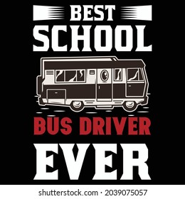 Mejor diseño de camisetas para conductores de autobús escolar