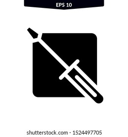 The best screw driver icon vector illustration logo template. eps10
