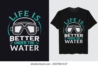 Best scuba diving t shirt design retro vintage Scuba Diving quotes design, vector, illustration,