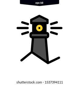 The best Searchlight icon. Spotlight simple vector icon. vector illustration. eps10