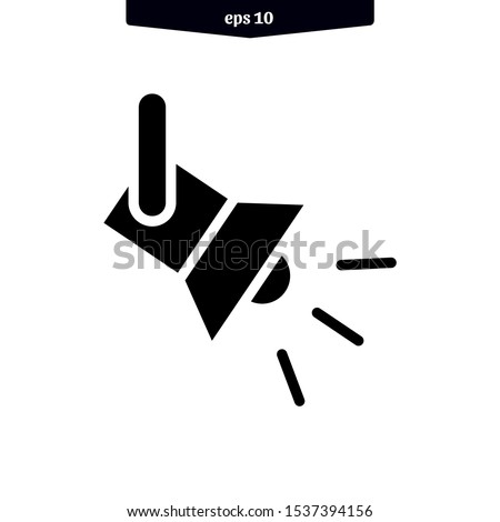 The best Searchlight icon. Spotlight simple vector icon. vector illustration. eps10
