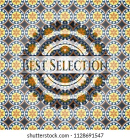Best Selection arabic emblem. Arabesque decoration.