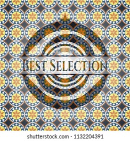 Best Selection arabic emblem. Arabesque decoration.