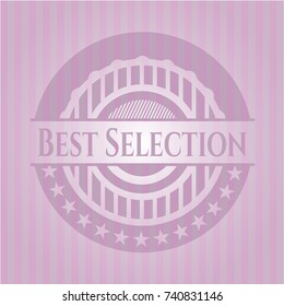 Best Selection pink emblem