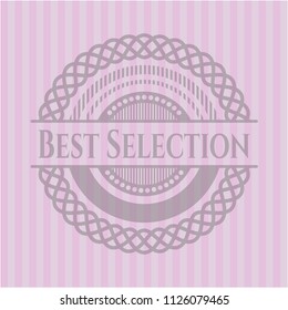 Best Selection retro pink emblem
