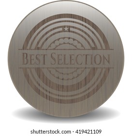 Best Selection retro wood emblem