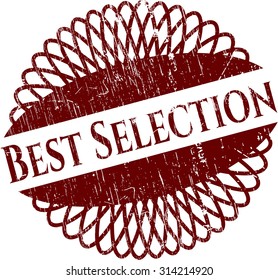 Best Selection rubber grunge stamp