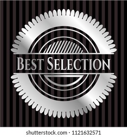 Best Selection silver shiny badge