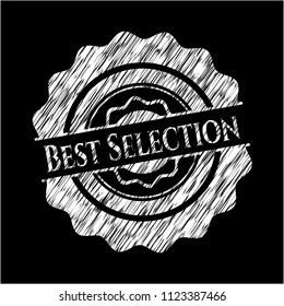 Best Selection written on a blackboard