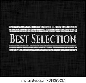 Mejor selección escrita en pizarra