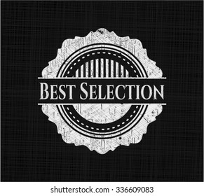 Best Selection written on a blackboard