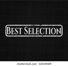 Mejor selección escrita en una pizarra