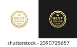 Best Seller 2024 label or Best Seller Logo 2024 Vector Isolated. Best seller label 2024 for product, print design, apps, websites, and more about best seller 2024 label.