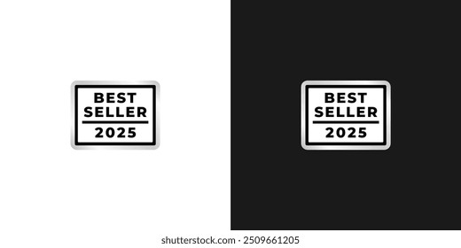 Best Seller 2025 Label o Best Seller 2025 Sign Vector aislado. Best seller 2025 Vector de etiquetas para el producto, diseño de impresión, App, Sitios web y más sobre el producto best seller.