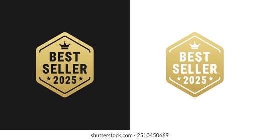 Best Seller 2025 Label Vector or Best Seller 2025 Logo Vector Isolated. Best seller 2025 logo vector for product, print design, apps, websites, and more about best seller product.
