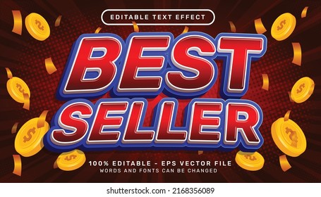 best seller 3d editable text effect template