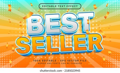 best seller 3d editable text effect template	