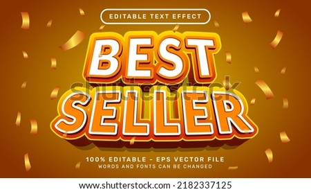 best seller 3d editable text effect template
