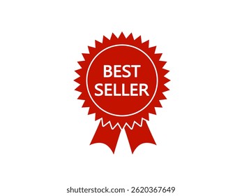 Best seller badge icon isolated on white background. Vector illustration. 