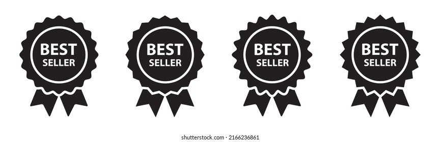 Best Seller Badge Icon. Best Seller Label Icon, Vector Illustration