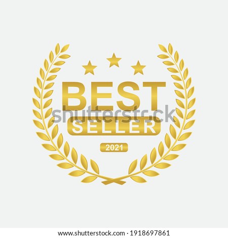 Best seller badge icon logo design template. vector Illustration