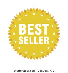 Best seller badge isolated vector icon. Set of best seller label. Suitable for best selling product label. 