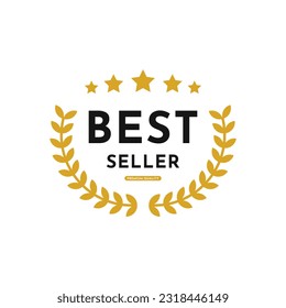 Best seller badge logo design template