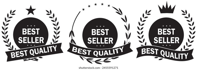 Best seller badge logo design. Best Seller badge. Vector