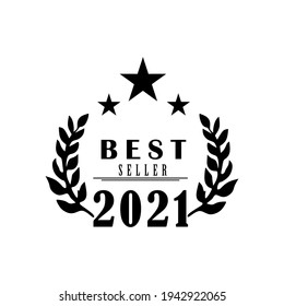 Best seller badge simple logo design. Best selling vector isolated