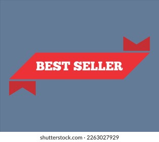 best seller banner graphic design vector illustration