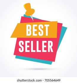 Best seller banner. Sale and promotion banner template.