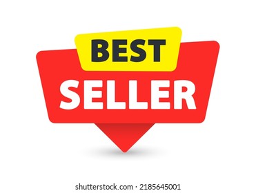 Best Seller - Banner, Speech Bubble, Label, Sticker, Ribbon Template. Vector Stock Illustration