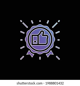 Best Seller blue gradient vector icon