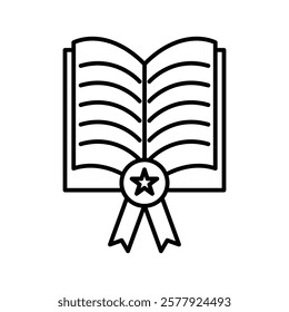 best seller book icon Flat illustration sign