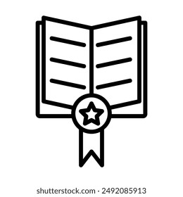 best seller book icon linear logo mark in black and white