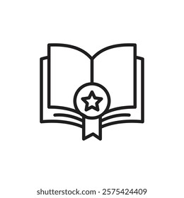 best seller book icon Simple thin outline