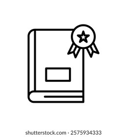 best seller book icon simple vector symbol