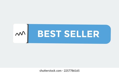 Best seller button web banner templates. Vector Illustration
